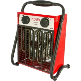 Тепловые пушки Ресанта ТЭП-3000 67/1/2 Тепловая электрическая пушка { квадратная, 220В, вентилятор/1500/3000 Вт, 6,1 кг }